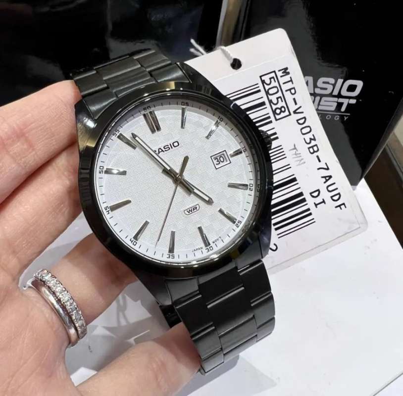 CASIO MEN'S WATCH MTP-VD03B-7A + BOX