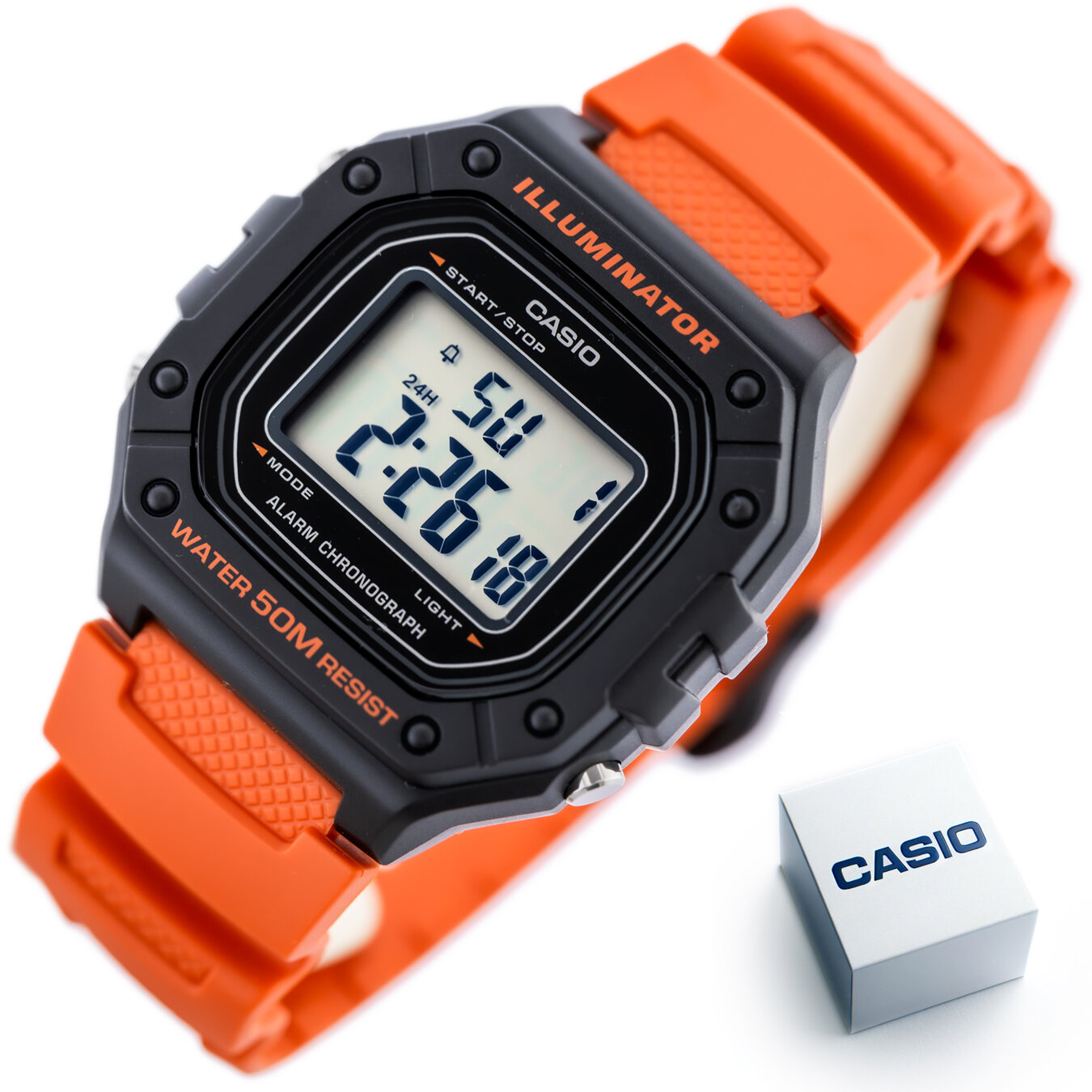 CASIO MEN'S WATCH W-218H-4B2 + BOX