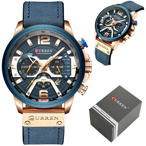 CURREN MEN'S WATCH 8329 (zc027e) - CHRONOGRAPH + BOX