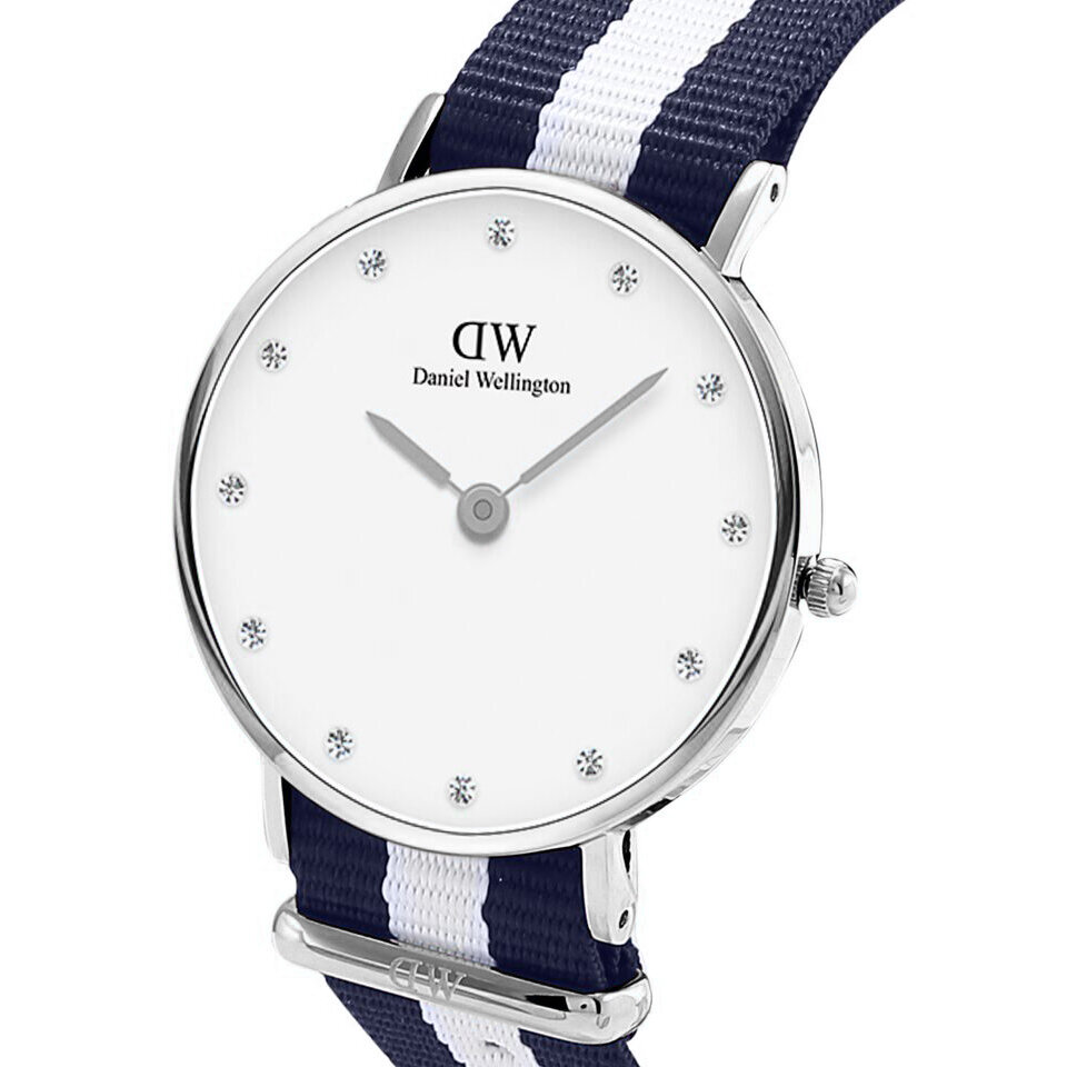 DANIEL WELLINGTON Glasgow Silver Ladies' Watch DW00100082 + BOX