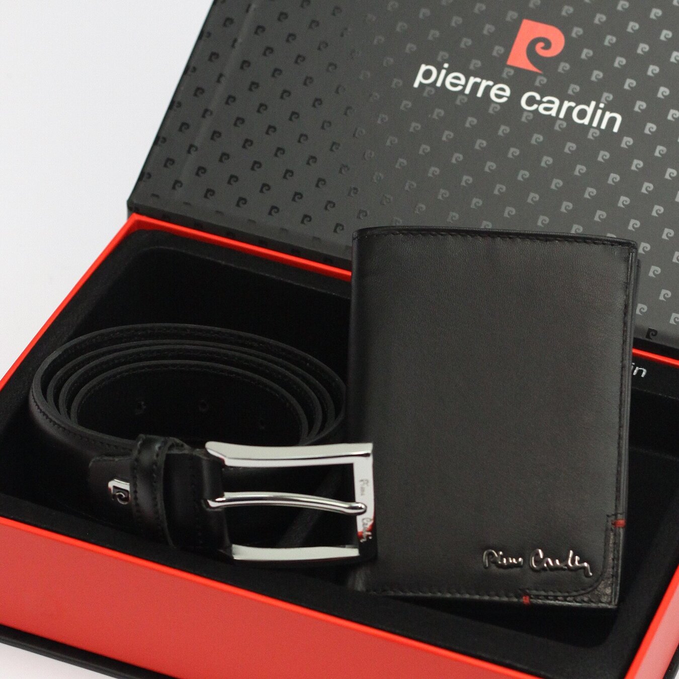 Gift set of 12: BELT + PIERRE CARDIN wallet