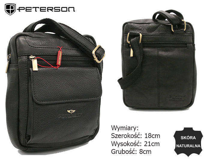 Leather bag PETERSON PTN-PR-99-NDM