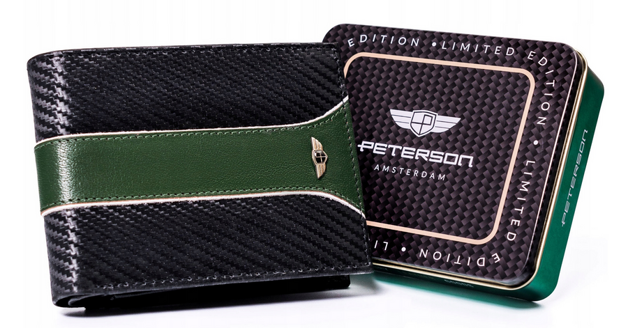 Leather wallet RFID PETERSON PTN 304 MOTO2