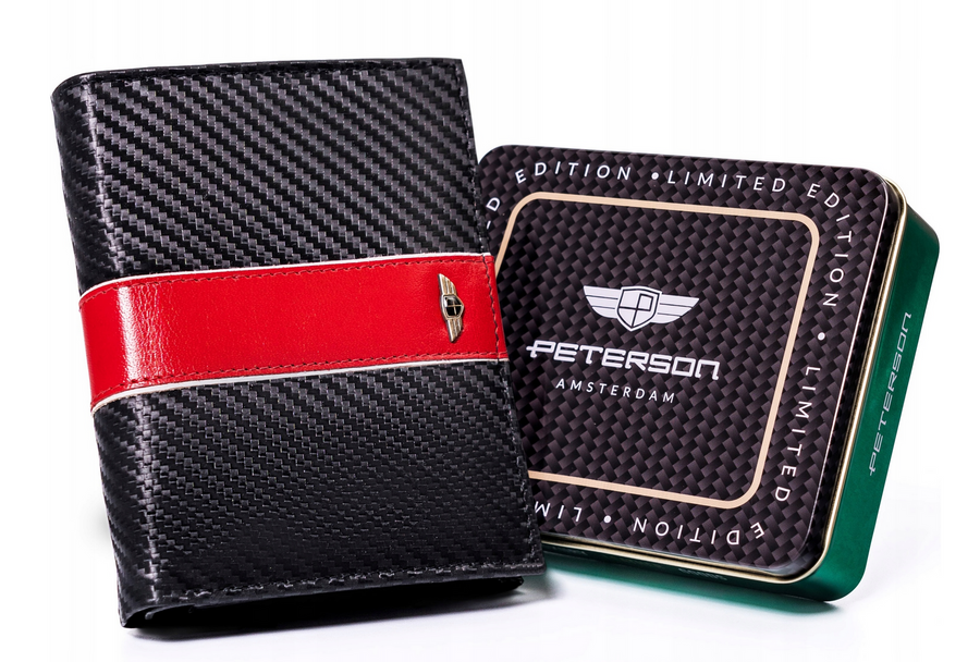 Leather wallet RFID PETERSON PTN 317 MOTO3