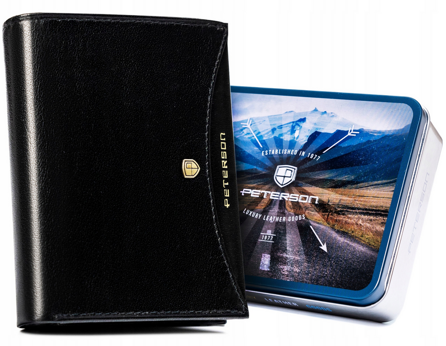 Leather wallet RFID PETERSON PTN 339.01