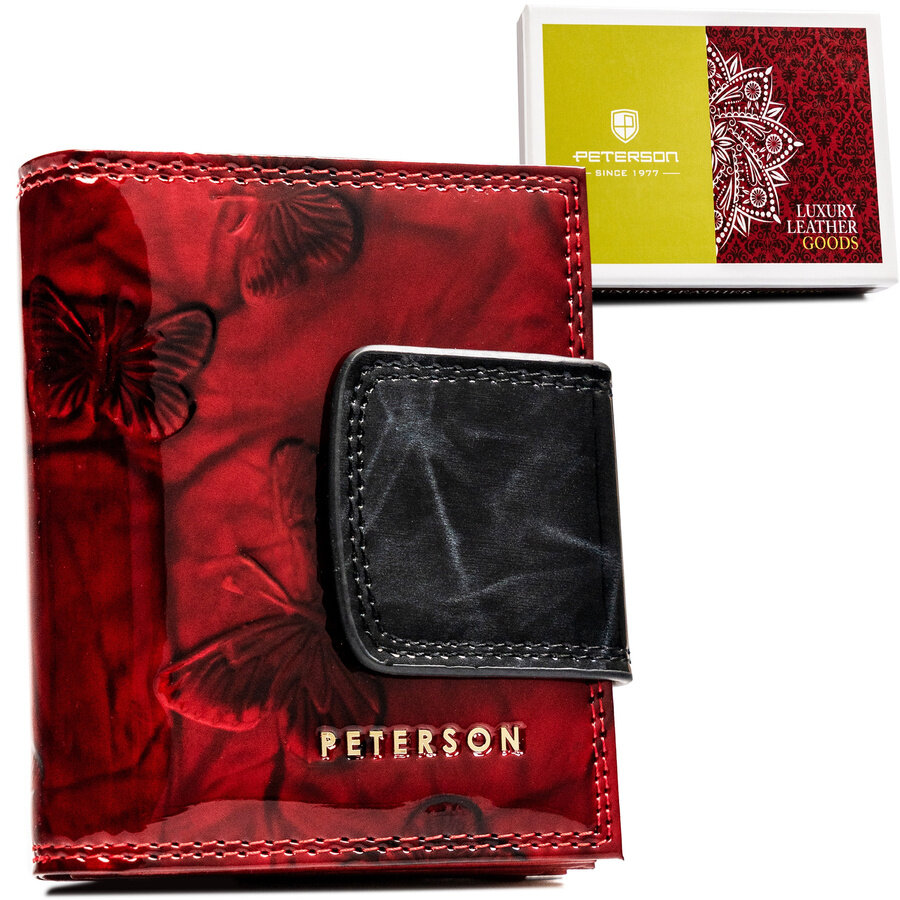 Leather wallet RFID PETERSON PTN 42329-BF