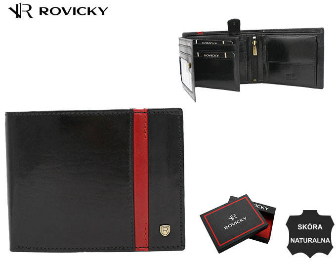 Leather wallet RFID ROVICKY 22320-RVTP