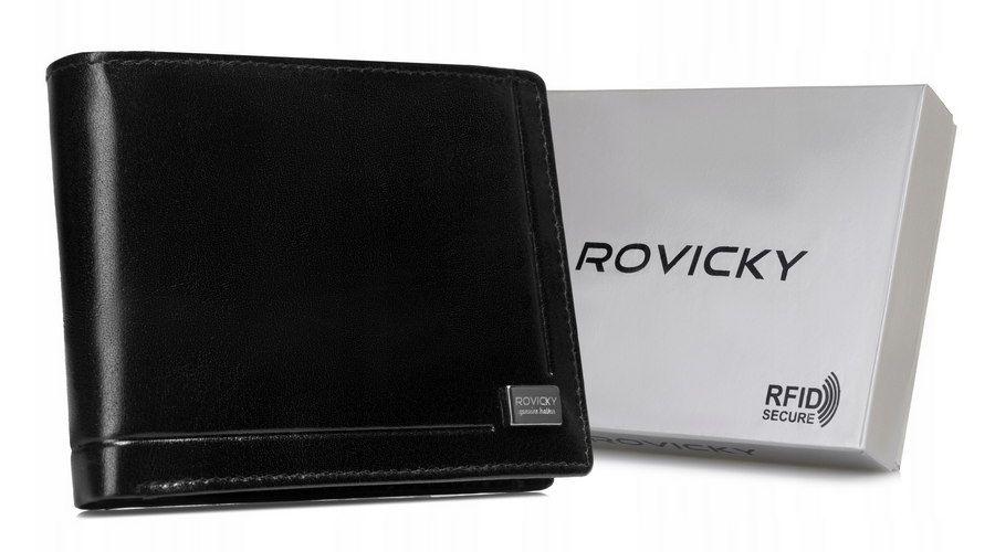 Leather wallet RFID ROVICKY CPR-2020-BAR
