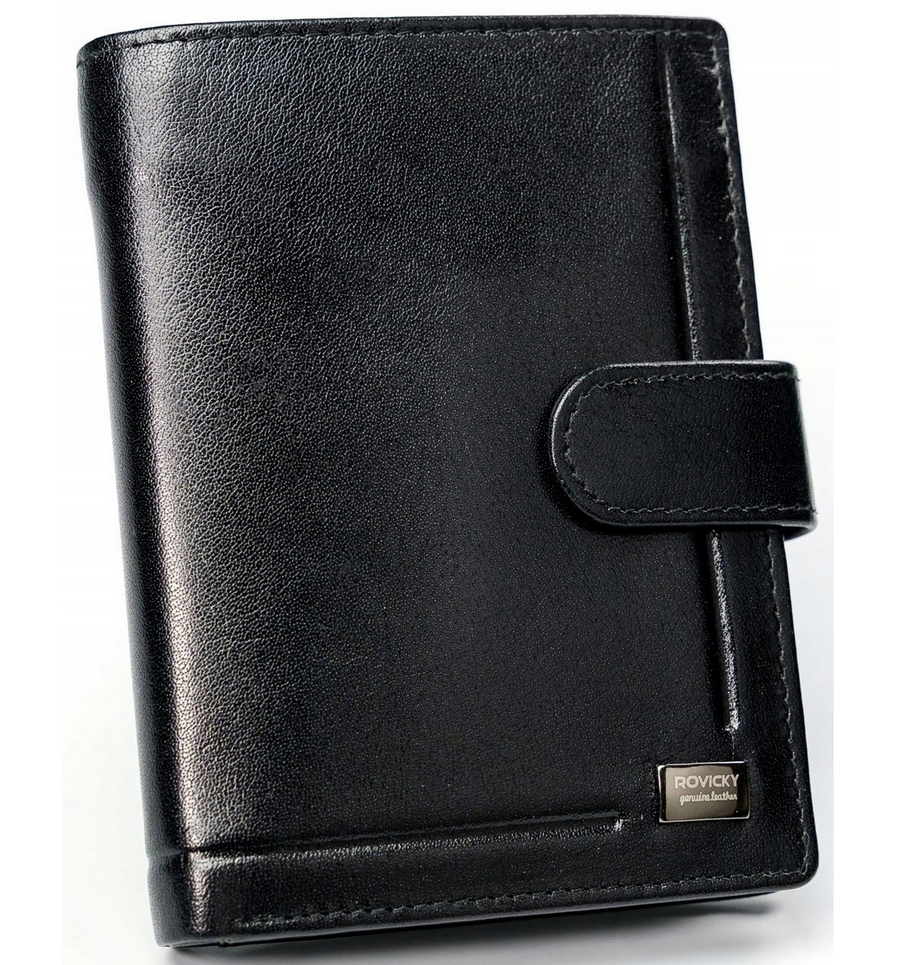 Leather wallet RFID ROVICKY PC-106L-BAR