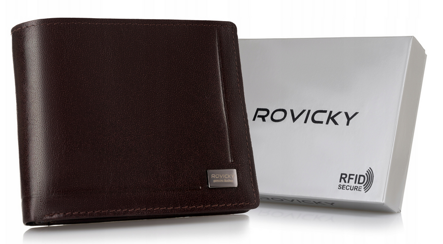 Leather wallet RFID ROVICKY PC-107-BAR