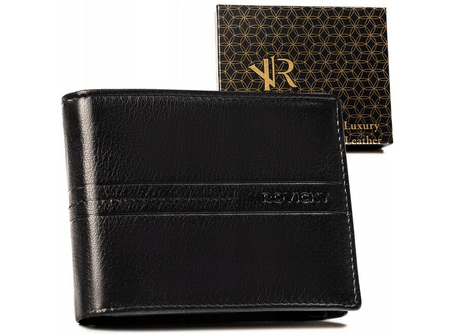 Leather wallet RFID ROVICKY R-N992-GAT