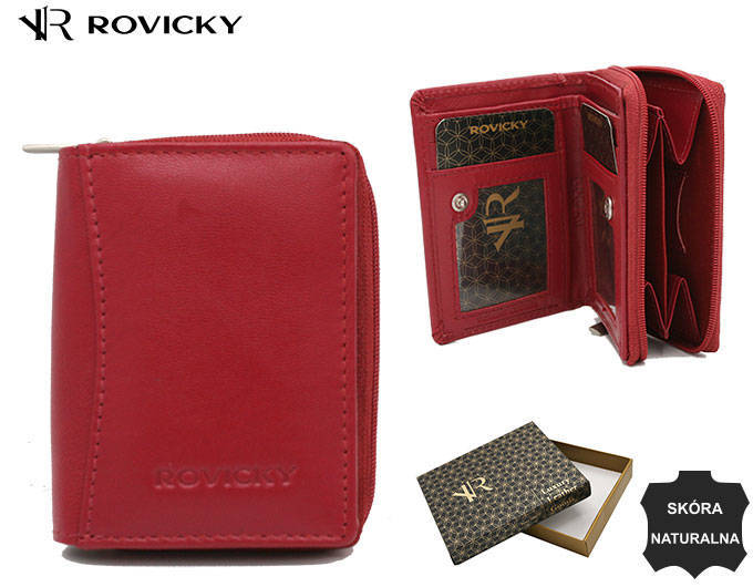 Leather wallet RFID ROVICKY R-RD-34-GCL