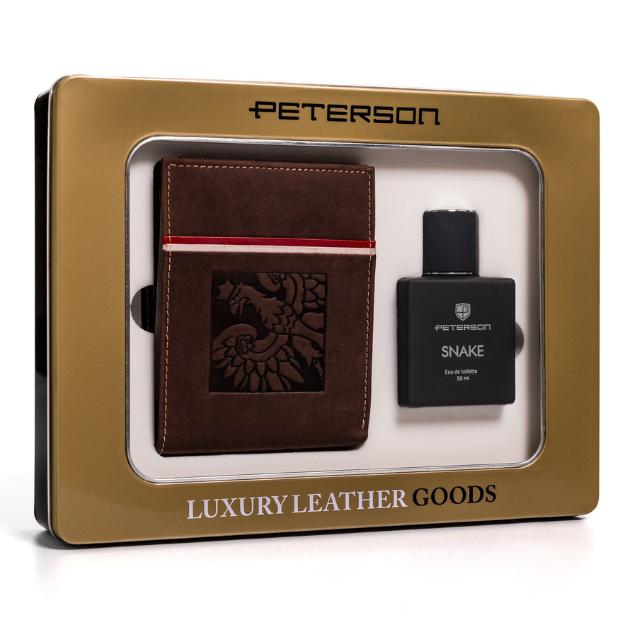 Leather wallet+toilet water PETERSON ZM43