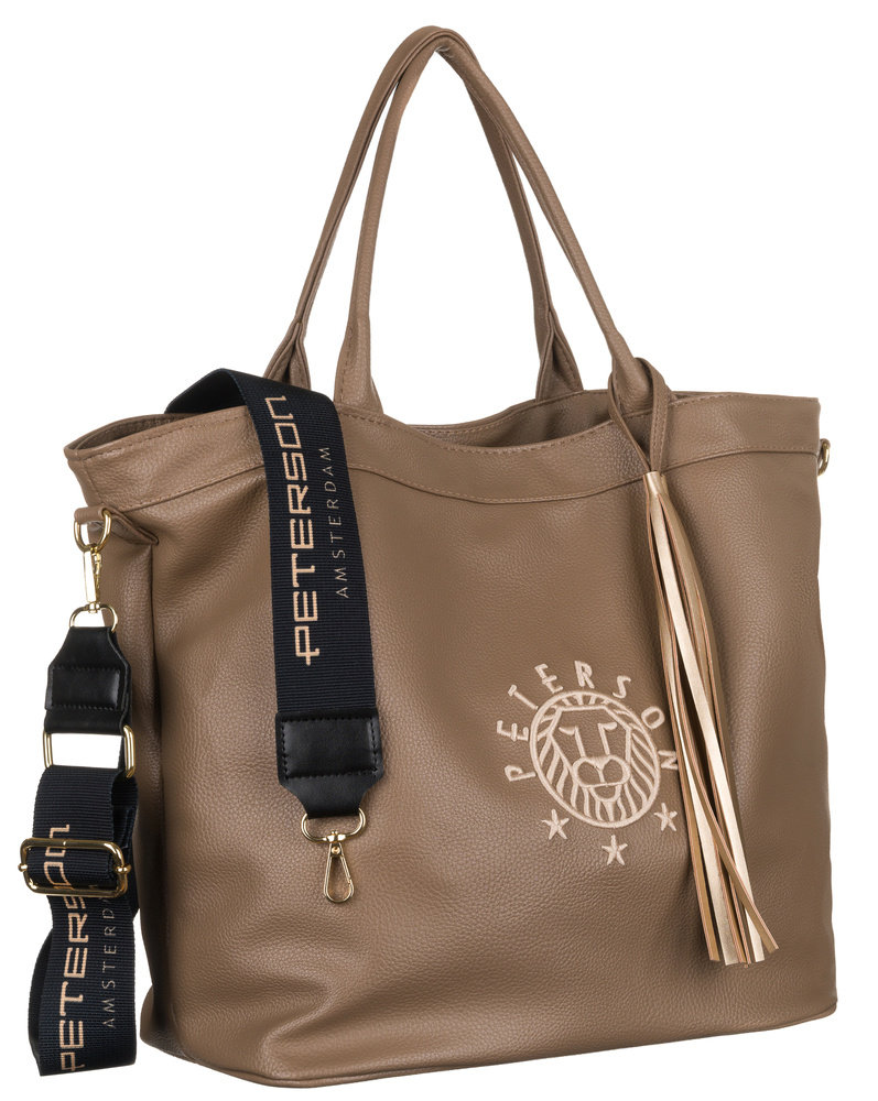 Leatherette handbag PETERSON PTN 22105