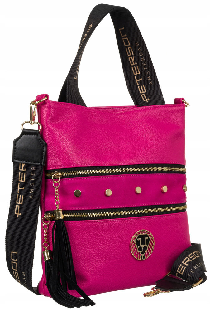 Leatherette shoulder bag PETERSON PTN 22096