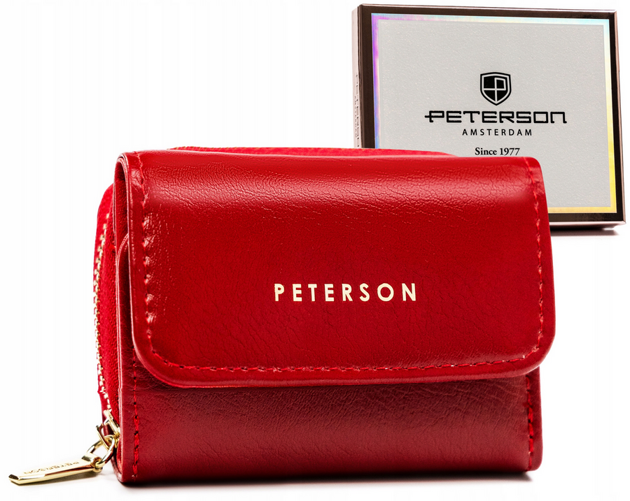 Leatherette wallet RFID PETERSON PTN 011-F