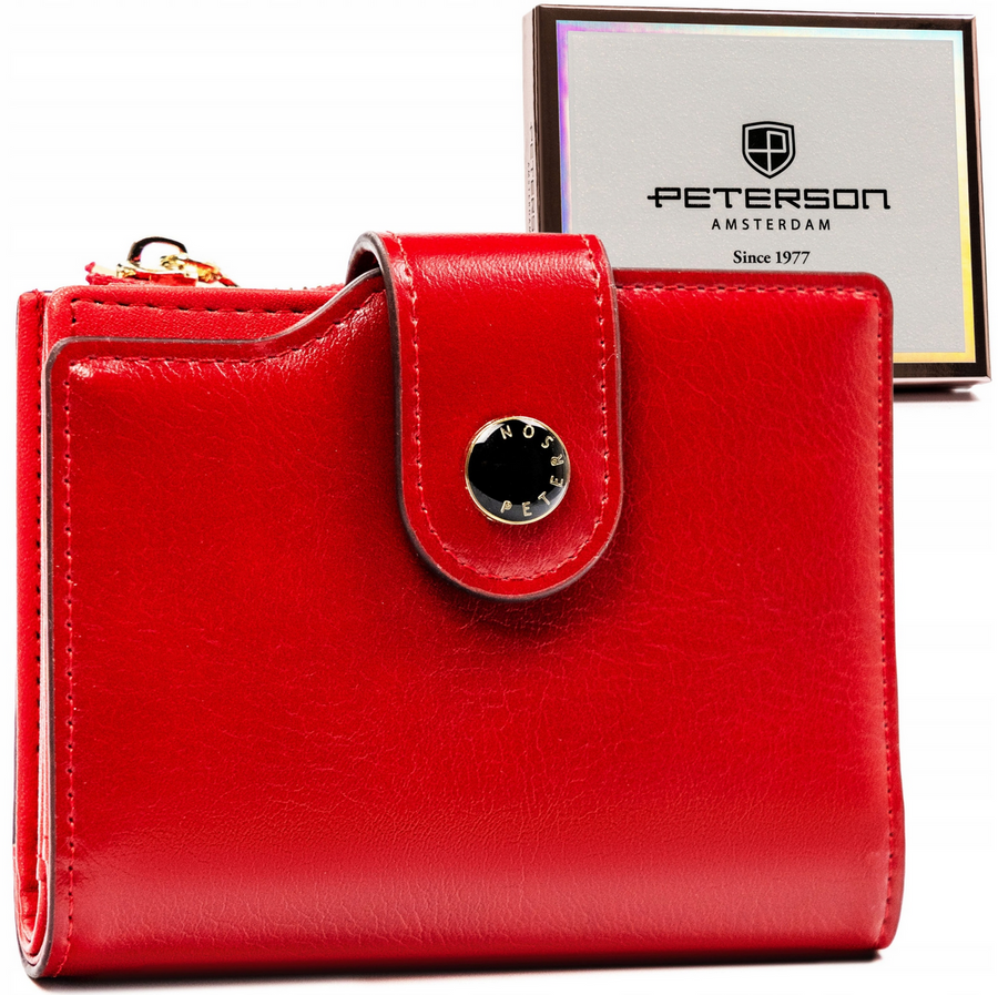 Leatherette wallet RFID PETERSON PTN 012-F
