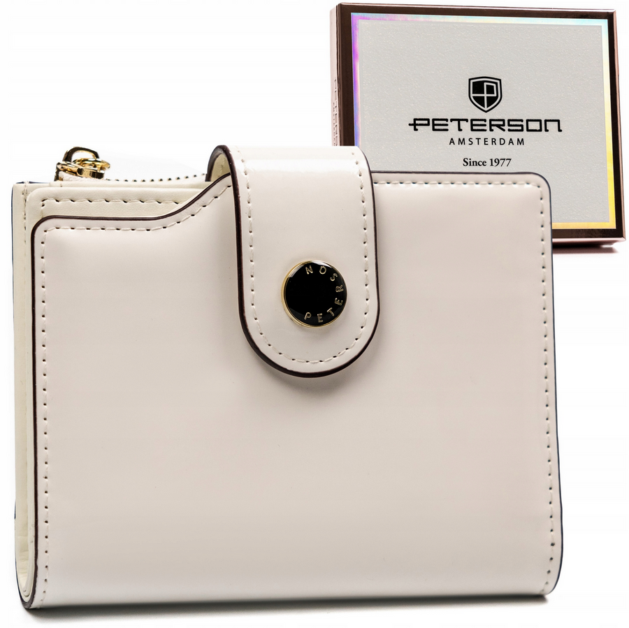 Leatherette wallet RFID PETERSON PTN 012-LAK