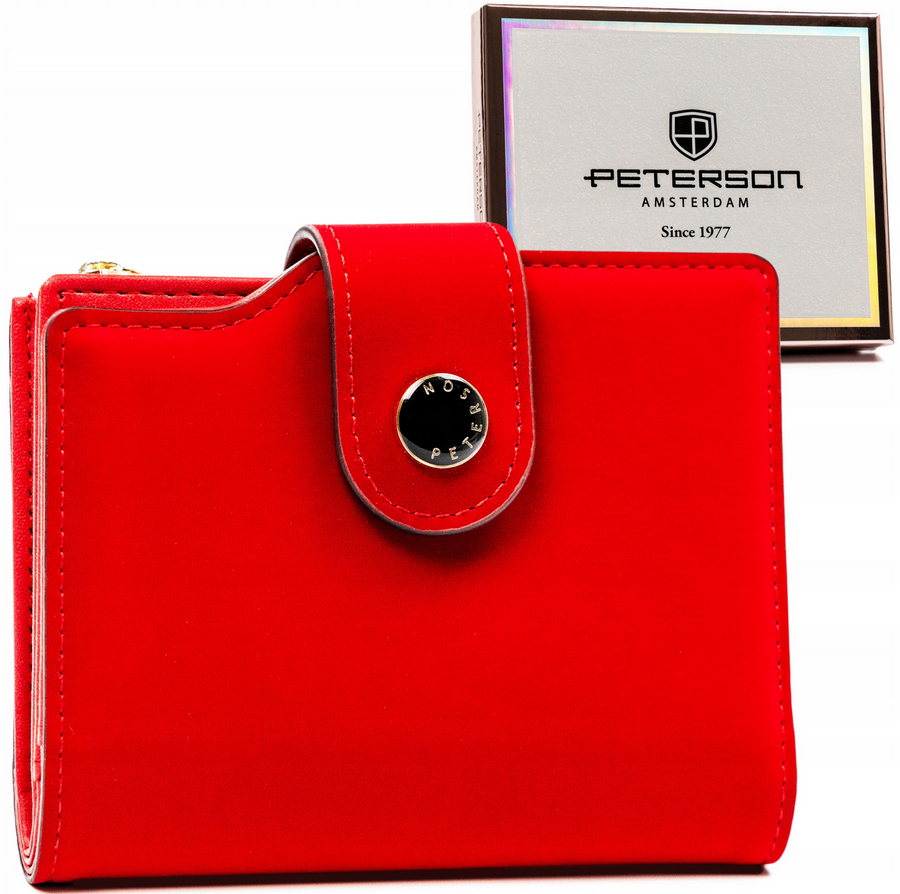 Leatherette wallet RFID PETERSON PTN 012-WEI