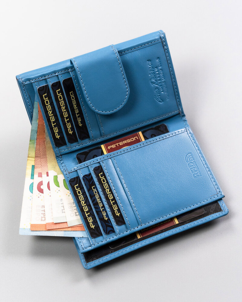 Leather's wallet RFID PETERSON PTN 70-BO