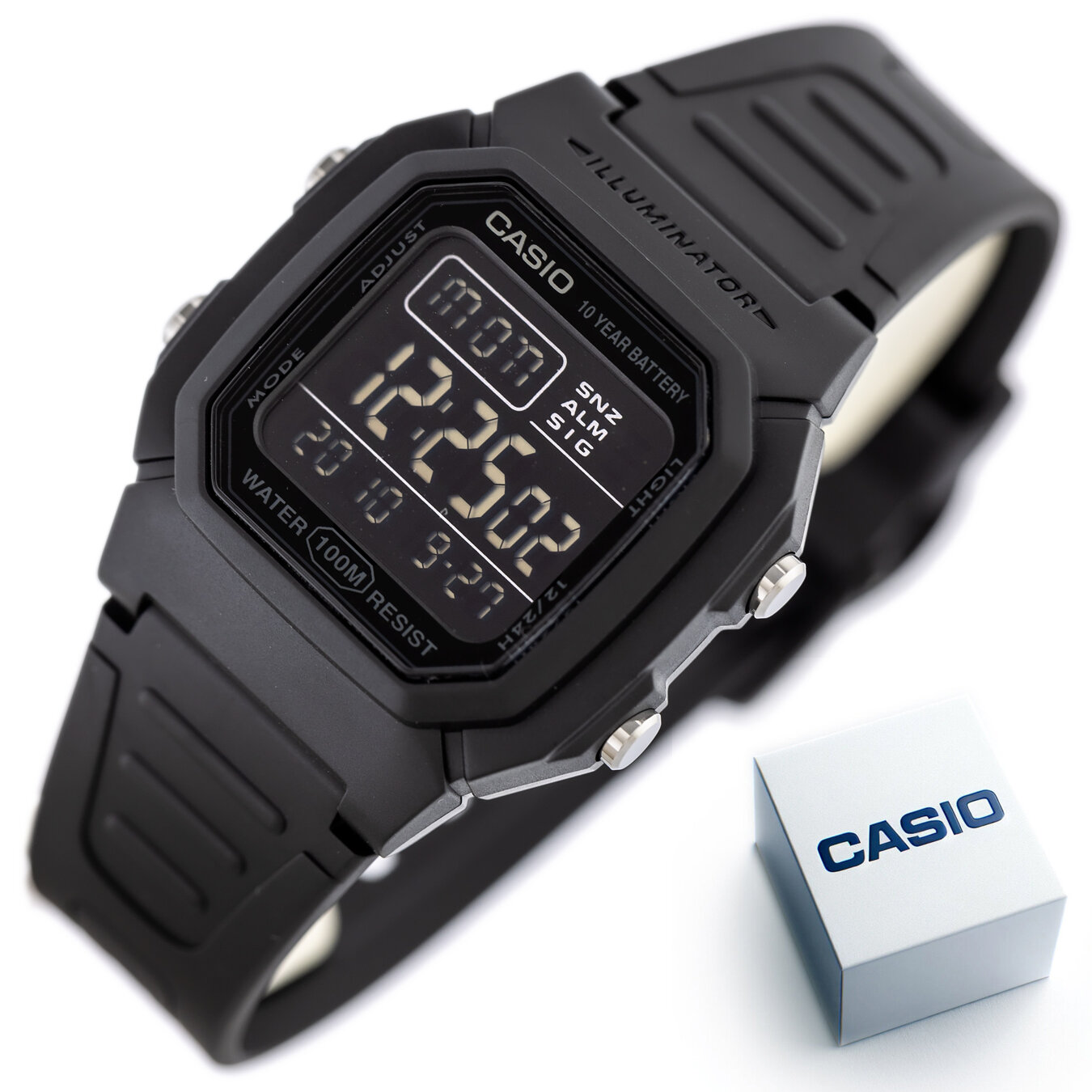 MEN'S WATCH CASIO W-800H-1BVES CLASSIC + BOX