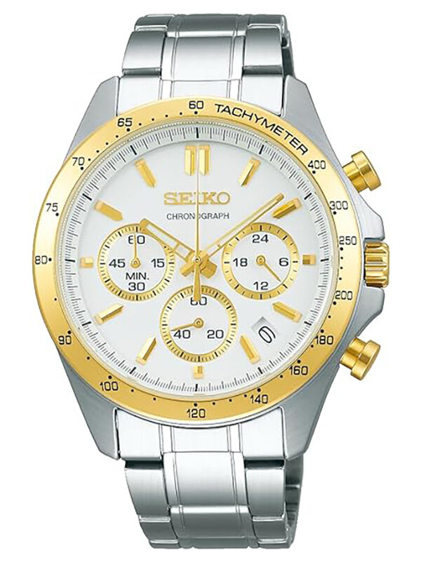 MEN'S WATCH SEIKO CHRONOGRAPH CASUAL QUARTZ SBTR024 + BOX