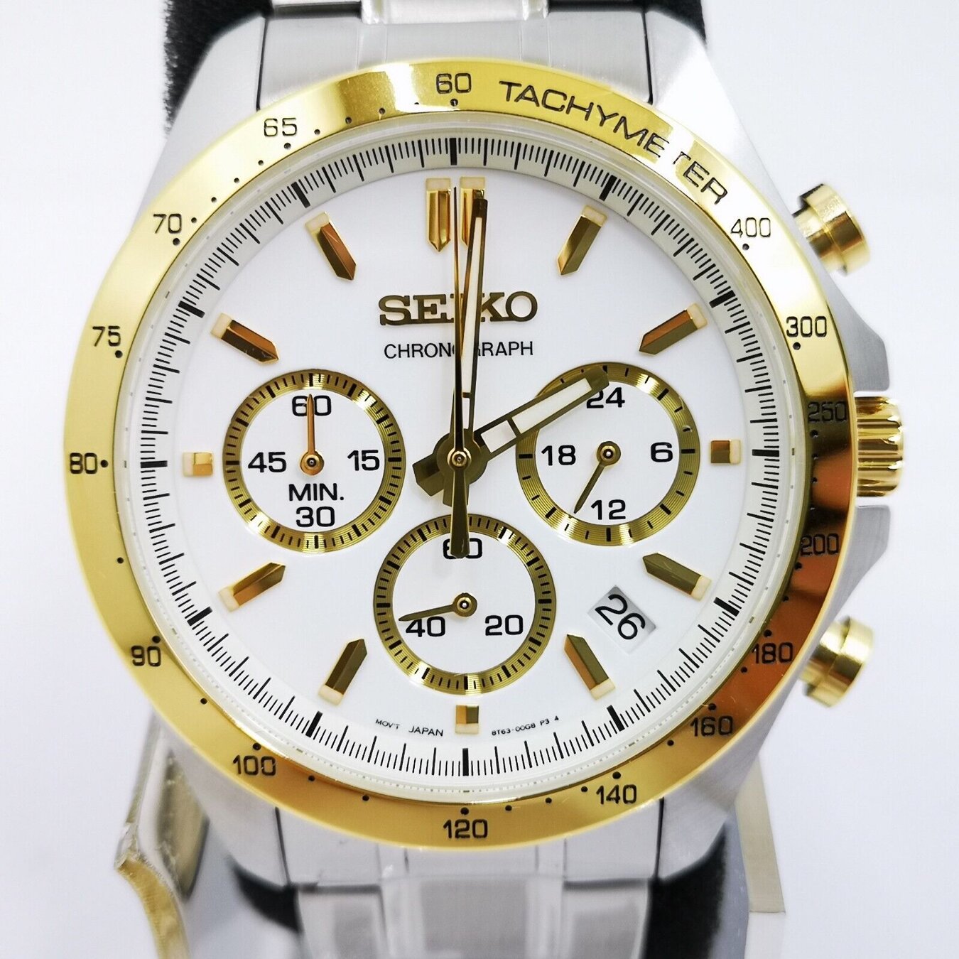 MEN'S WATCH SEIKO CHRONOGRAPH CASUAL QUARTZ SBTR024 + BOX