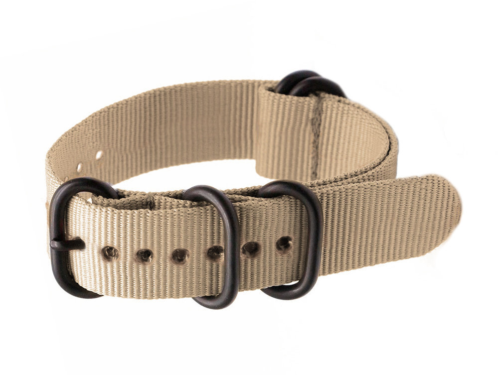 N01 NATO strap for watch - beige - 22mm