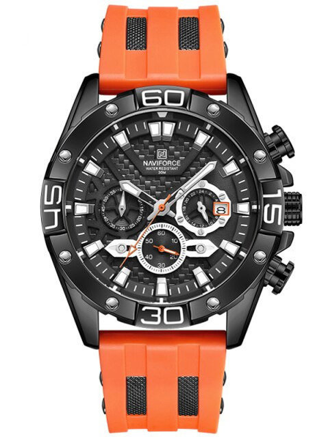 NAVIFORCE MEN'S WATCH NF8019T - CHRONOGRAPH (zn125b) + BOX