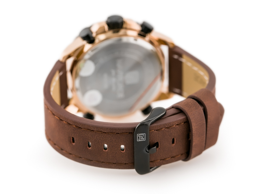 NAVIFORCE MEN'S WATCH - NF9114 (zn046e) - brown/rosegold