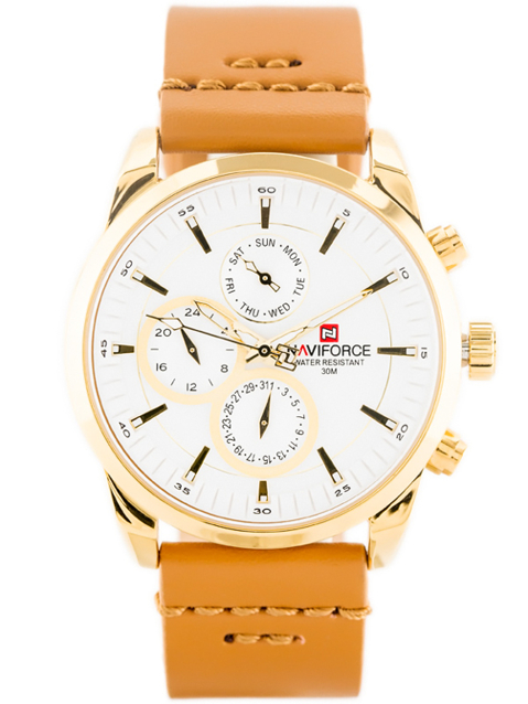 NAVIFORCE MEN'S WATCH - NF9148 (zn085b) gold + BOX