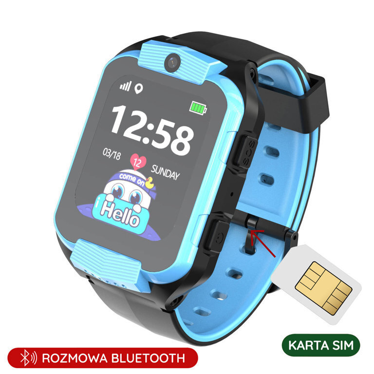 PACIFIC 32-2 KIDS SMARTWATCH - blue / black (sy028b)