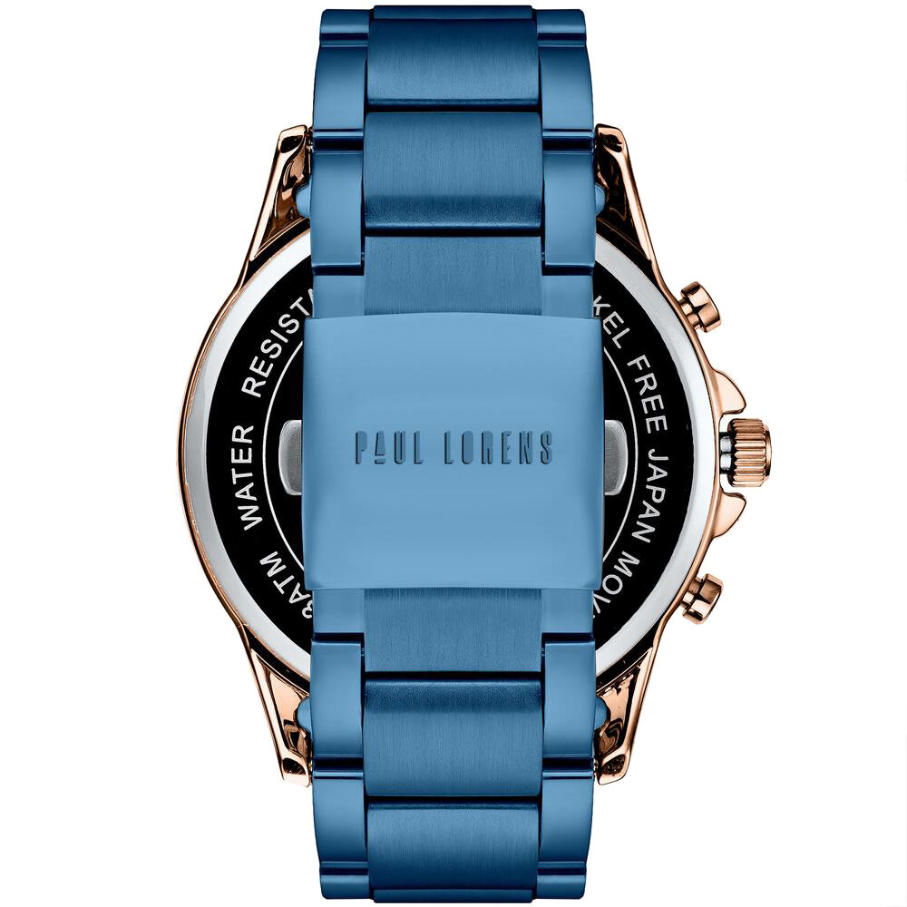 PAUL LORENS MALE WATCH - PL13605B-6F3 (zg359e) + BOX