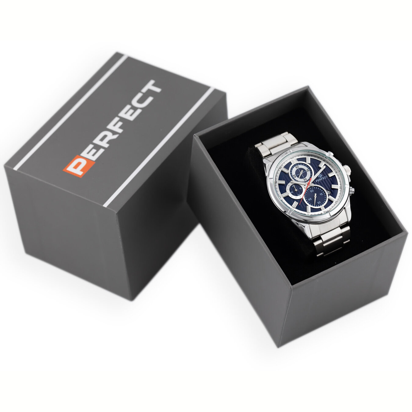 PERFECT CH03M MEN'S WATCH - CHRONOGRAPH (zp358e) + BOX