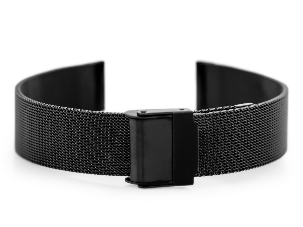 Pacific 04E bracelet - HQ mesh - black 18mm