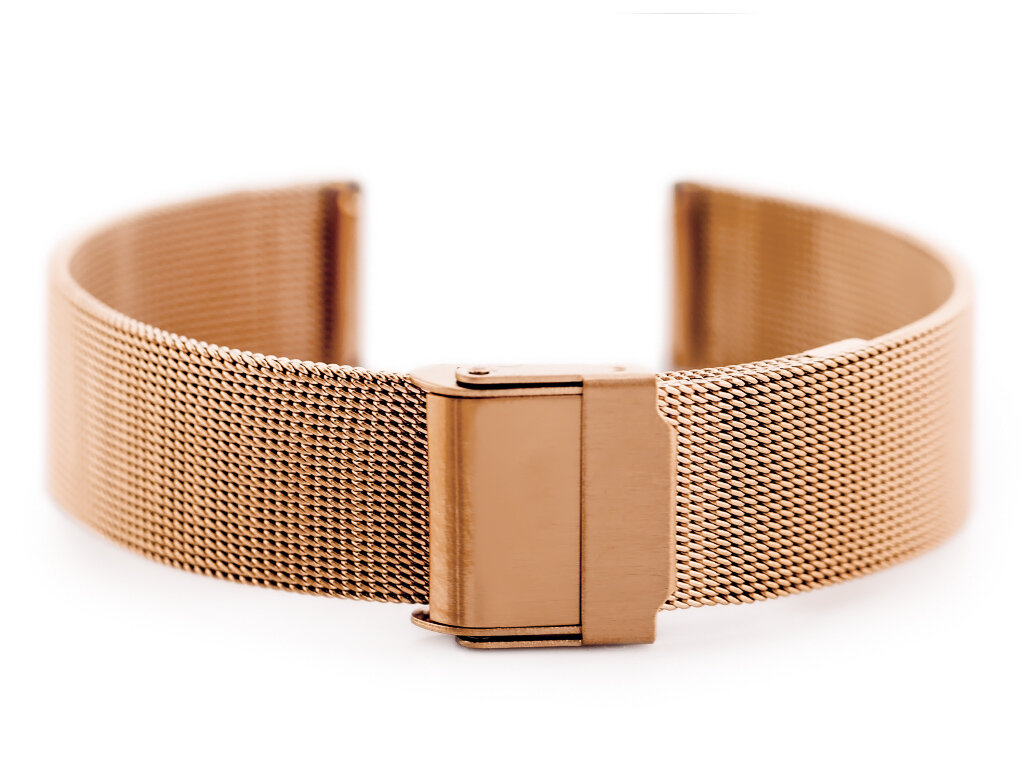 Pacific 04E bracelet - HQ mesh - rosegold 18mm