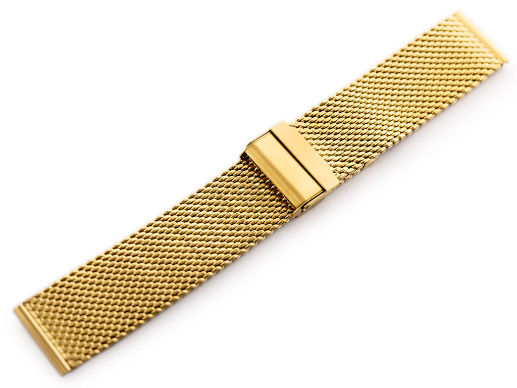 Pacific 10 bracelet - HQ mesh - gold 22mm