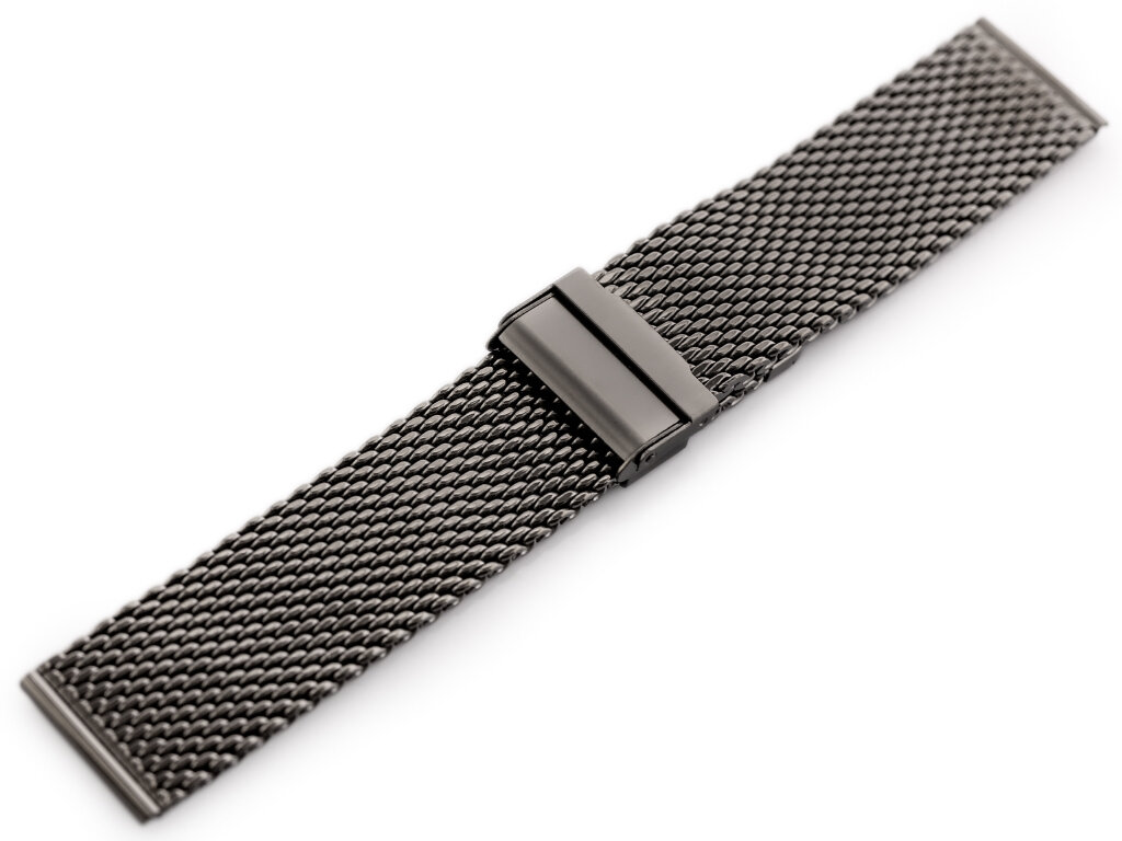 Pacific 12 bracelet - HQ mesh - graphite 24mm