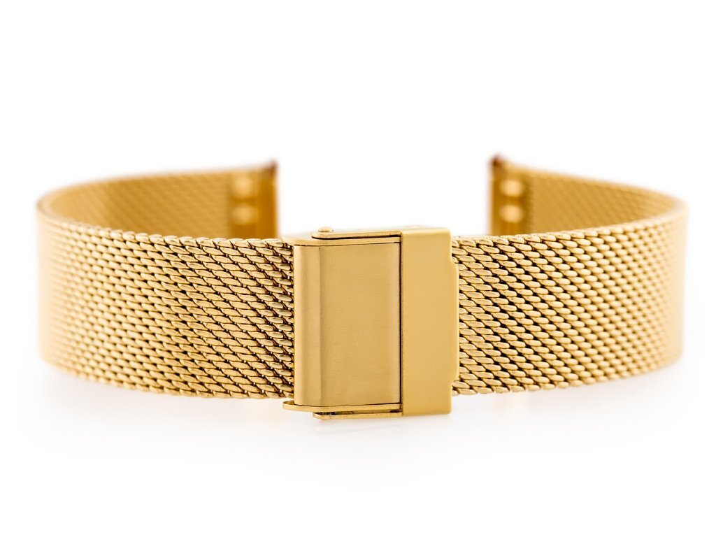 Pacific M6 bracelet - HQ mesh - gold 12mm