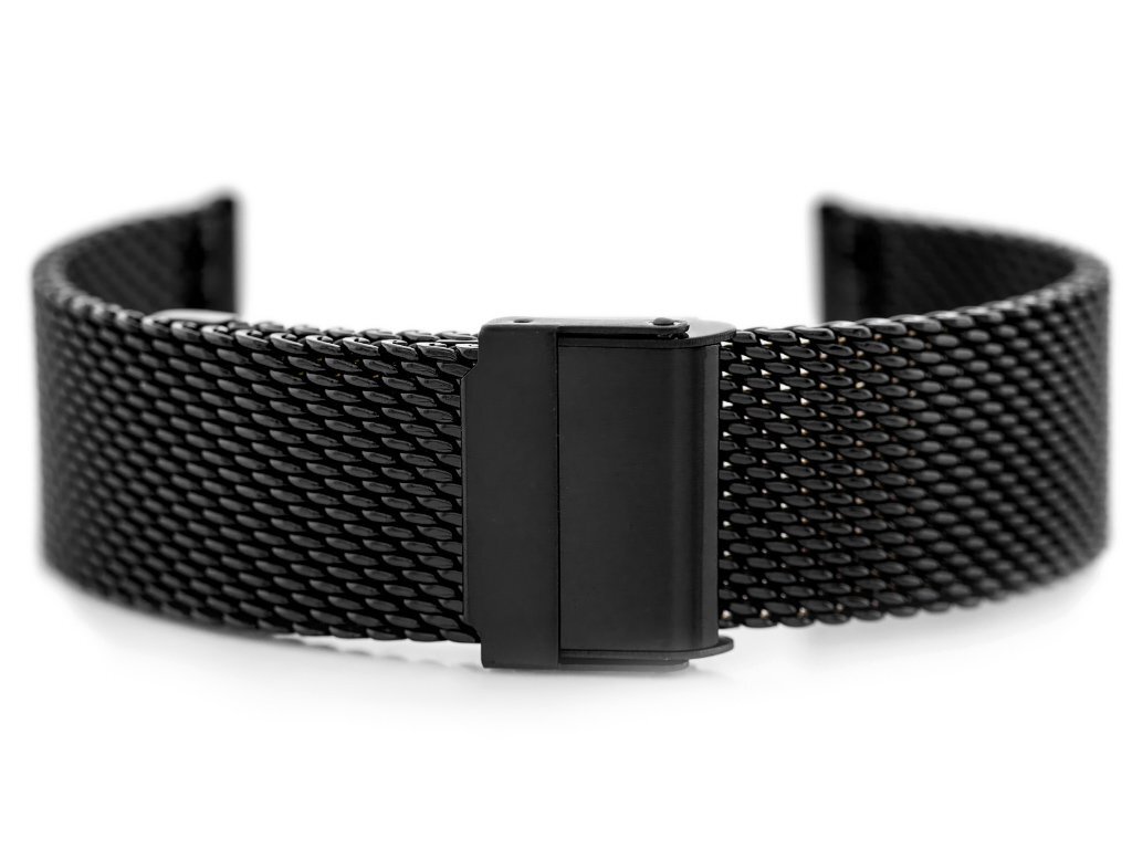 Pacific M8 bracelet - HQ mesh - black 20mm