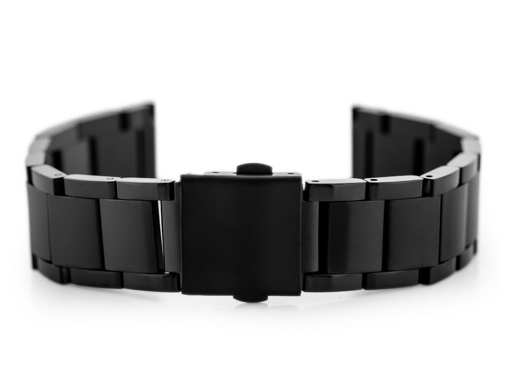 Pacific Model 9 solid bracelet - black 18mm