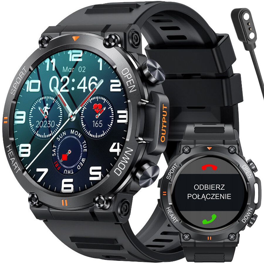 SMARTWATCH MEN'S Rubicon RNCE95 - CONNECTIONS, PULSOKSYMETER (sr040a)