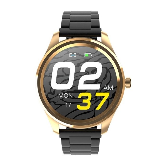 SMARTWATCH MĘSKI G. Rossi SW012-4 gold/black + dodatkowa BRANSOLETA (sg007d)