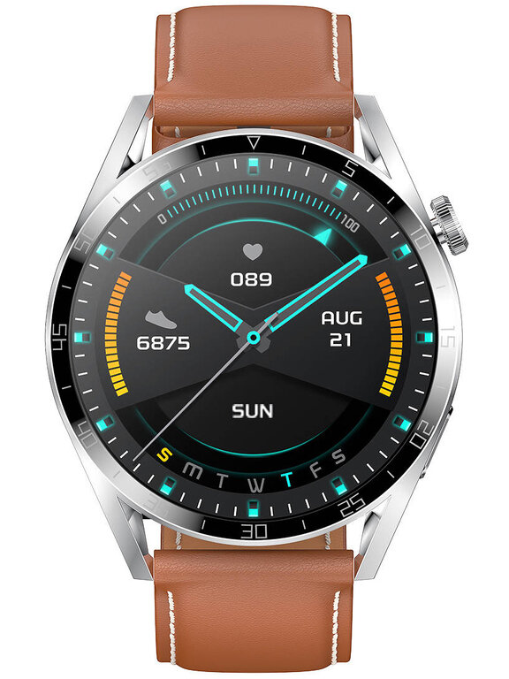 SMARTWATCH MĘSKI PACIFIC 42-03 - ROZMOWY BLUETOOTH, ASYSTENT GŁOSOWY (sy035c)