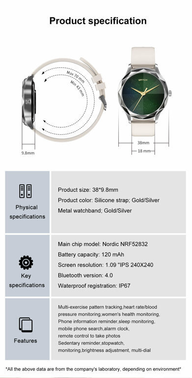 SMARTWATCH UNISEX PACIFIC 27-13 - PRESSURE WATCH (sy022k)