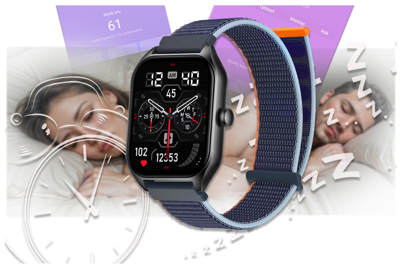 SMARTWATCH UNISEX Rubicon RNCF03 - BLUETOOTH CONNECTIONS, ALWAYS ON DISPLAY (sr049a)