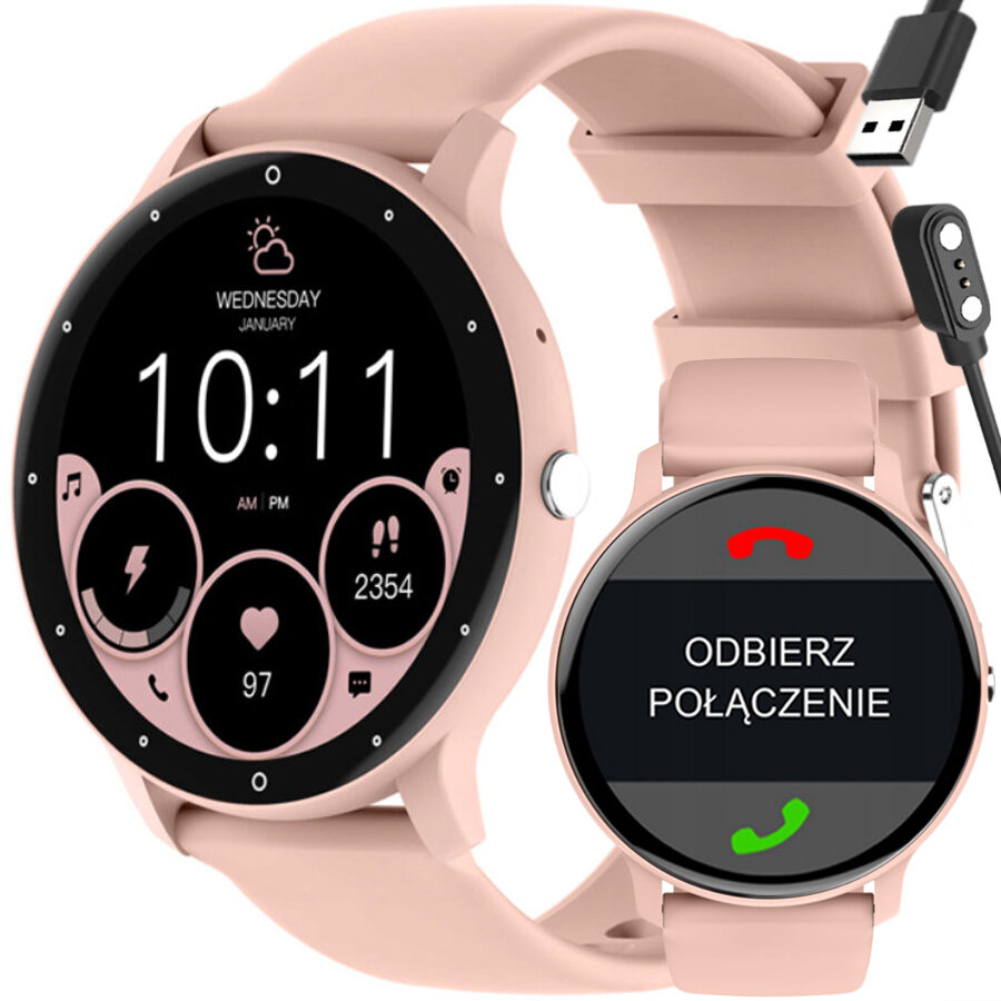 SMARTWATCH UNISEX Rubicon RNCF16 - BLUETOOTH CALL, GOOGLE FIT TRAINING (sr058d)