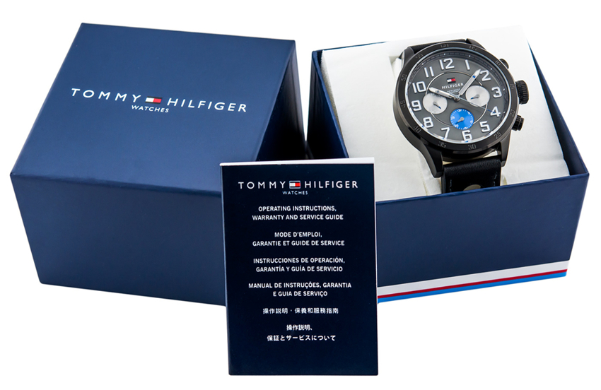 TOMMY HILFIGER MEN'S WATCH 1791325 DENIM (zf028a)