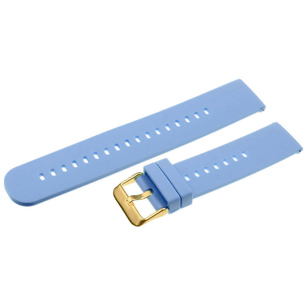 U27 rubber watch strap - light purple/gold - 18mm