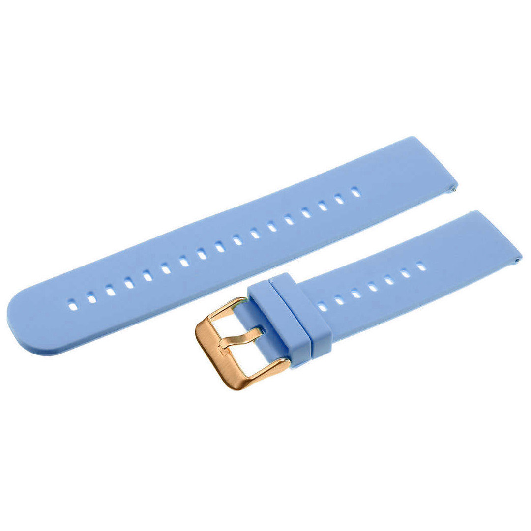 U27 rubber watch strap - light purple/rosegold - 20mm